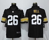 Nike Steelers 26 Le'Veon Bell Black Alternate Game Jersey